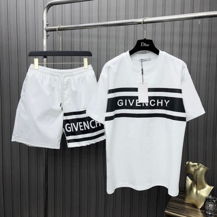2023 Givenchy White Shirt &amp; Shorts for men - DN1619062